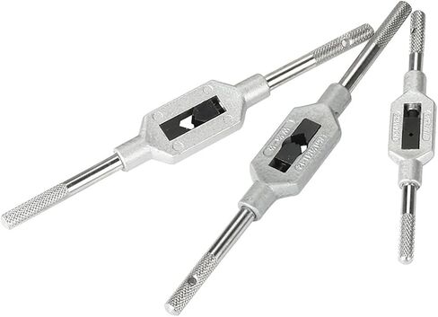 Drill Tap Bit Set, Adjustable Wrench Thread Tap Handle Spanner Steel Hand Taps Reamer Tools 1pcs in Saudi Arabia