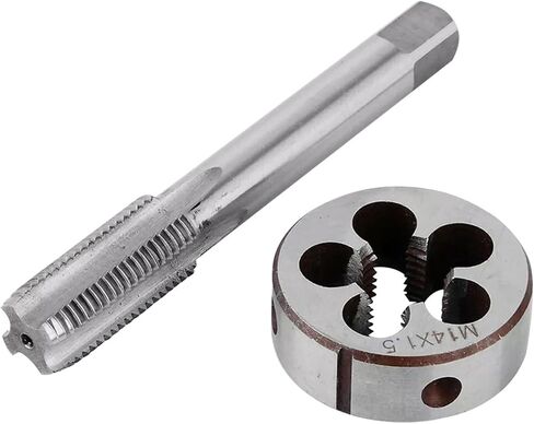 Drill Tap Bit Set, 1set Straight Flute Machine Taps Right Hand Pipe Tap Die Steel Threading Working Tools in Saudi Arabia