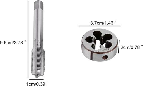 Drill Tap Bit Set, 1set Straight Flute Machine Taps Right Hand Pipe Tap Die Steel Threading Working Tools in Saudi Arabia