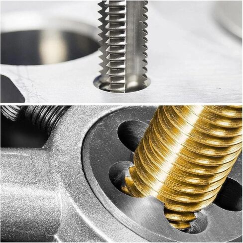Drill Tap Bit Set, 1set Straight Flute Machine Taps Right Hand Pipe Tap Die Steel Threading Working Tools in Saudi Arabia