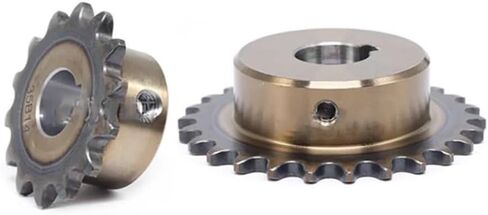 Tooth Roller Chain Sprocket 1pc 18 Teeth 08B Precision Industrial Drive Sprocket Wheel 45# Steel Chain Gear(15mm (Keyway 5mm)) in Saudi Arabia