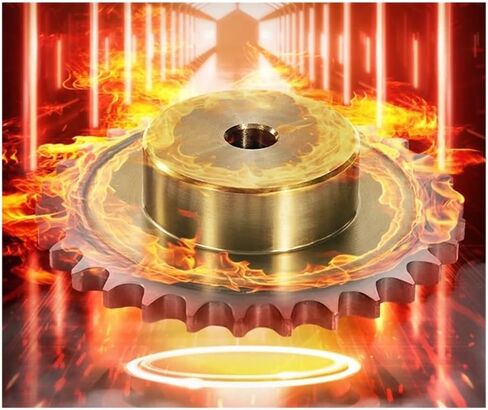 Tooth Roller Chain Sprocket 1pc 18 Teeth 08B Precision Industrial Drive Sprocket Wheel 45# Steel Chain Gear(15mm (Keyway 5mm)) in Saudi Arabia