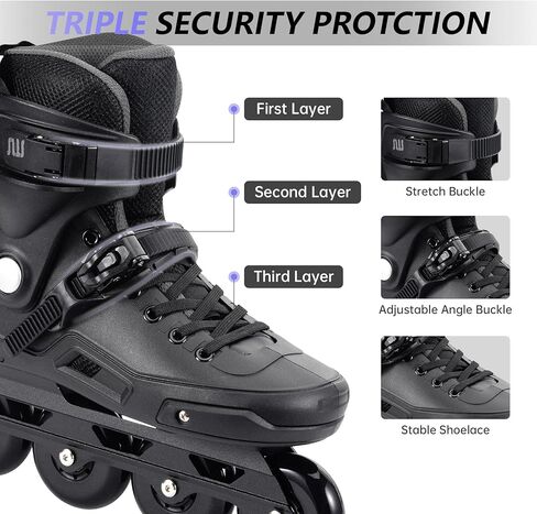 SWAY Professional Inline Skates for Adult, High Performance Roller Skates for Women Men, Racing Skates for Teens, Male, Female, Roller Blades Size 4-10, ABEC-11 Bearing in Kuwait