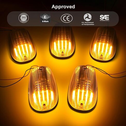 5Pcs Led ab roof Lights with 2003-2018 Ram1500 2500 3500,2011-2018 Ram 4500 5500 trucks lights (smoke len amberamber lights) in Saudi Arabia