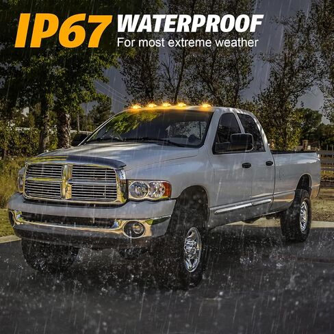 5Pcs Led ab roof Lights with 2003-2018 Ram1500 2500 3500,2011-2018 Ram 4500 5500 trucks lights (smoke len amberamber lights) in Saudi Arabia