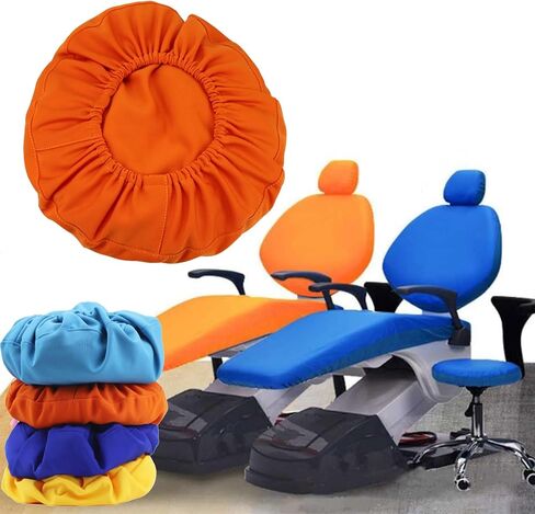 4Pcs Dental Chair Covers Set, Washable Seat & Headrest Protectors for Dentist Equipment, Durable Backrest Covers, Professional Hygiene Accessories for Dental Clinics in Saudi Arabia