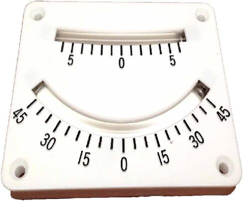 MARINE BOAT TWO SCALES RANGES CLINOMETER PLASTIC SURFACE Mount in Saudi Arabia