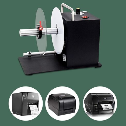 Adjustable Speed Label Rewinder, Automatic Sticker Rewinder, Max Label Width 80mm, Max Label Diameter 138mm, Silent Design, Magnetic Suction Structure, for Clothing, Logiste in Saudi Arabia