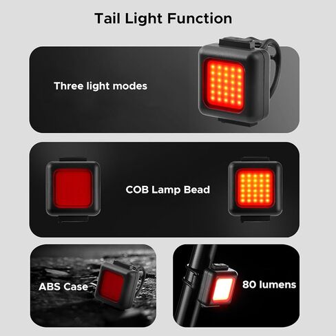 ENGWE E Bike Headlight 1200mAh Rechargeable USB with Louder Horn 130db,Electric Bicycle Front Light and Bike Taillight Waterproof in Saudi Arabia