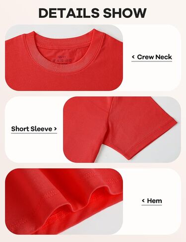 Gihuo 5 Pack Girls Cotton Shirts Short Sleeve Tee Summer Tops Soft Kids Tshirts in Saudi Arabia