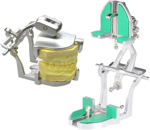 Adjustable Dental Tooth Articulator, Articulator Dental Lab Tool with Screw Driver, Assists in Prosthodontic Appliances, Suitable for Dental Laboratory Dentists and Students Learning in Saudi Arabia