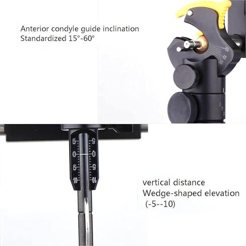 مصنوع أسنان أسنان معدنية ، مفصلية فم كاملة من الفم شبه قابل للتعديل مع طاولة نقل القوس الوجه القياسية ، نطاق ميل الكاحل الرصاص: 15 ° -60 ° ، لمختبر الأسنان in Kuwait