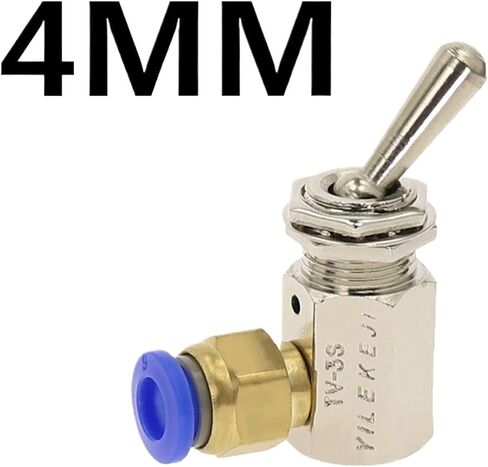 TV-3S Metal Toggles Switch 5mm Thread 2 Position 3 Way Mechanical Air Pneumatic Valve(TV-3S -6MM) in Saudi Arabia