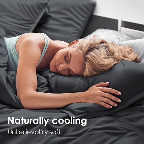 مجموعة ورقة King ، 100 ٪ Rayon مشتقة من الخيزران ، 4 قطع ، جيوب عميقة 16 بوصة ، صفائح التبريد لمجموعة سرير بحجم كينغ ، صفائح الفراش والفراش الناعمة ، in Kuwait