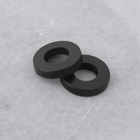 100Pcs Tension Rod Washers Replacement Part ID 5mm OD 11mm 2mm Thickness Nylon Washers for Drum Tension Rods 5mm in Diameter, Black in Saudi Arabia