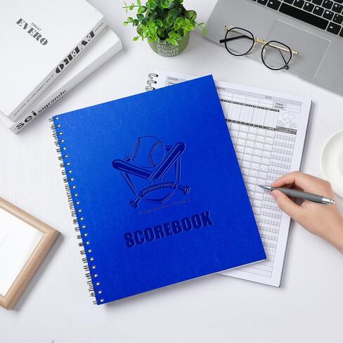 Marspark 2 PCS Baseball Softball Score Score 13 × 11 بوصة 60 لعبة نقاط البيسبول Premium الحفاظ على كتاب SPOON BOOD SCORT BOOK لـ STATS COATH DESCREVERS ANVALY SCHENER in Kuwait