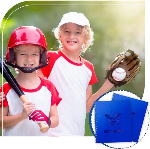 Marspark 2 PCS Baseball Softball Score Score 13 × 11 بوصة 60 لعبة نقاط البيسبول Premium الحفاظ على كتاب SPOON BOOD SCORT BOOK لـ STATS COATH DESCREVERS ANVALY SCHENER in Kuwait