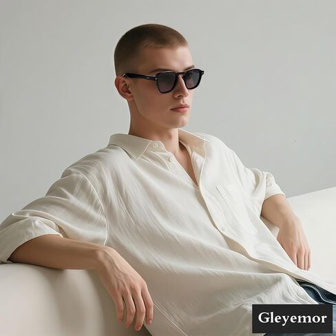 Gleyemor Fashion Sunglasses for Men Women Trendy Unisex Style UV400 Protection Shades in Kuwait