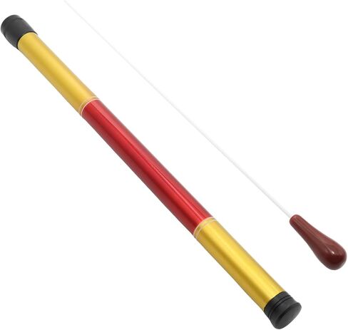 15 Inch Conducting Baton with Resin Handle Lightweight Drum Major Baton with Case, Black in Saudi Arabia