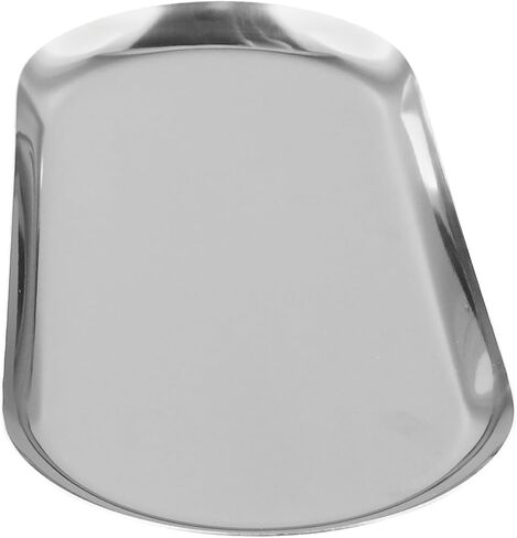 محلول تخزين صينية بيضاوي من الفولاذ المقاوم للصدأ للشاي والفواكه ومستحضرات التجميل (30 سم) in Kuwait