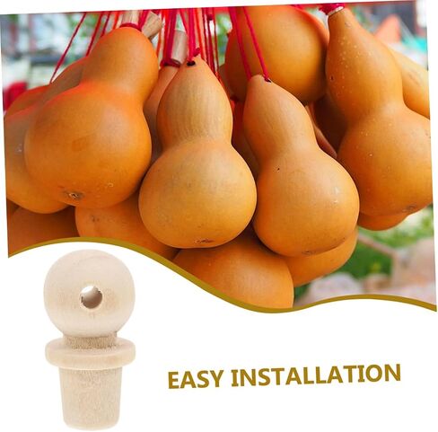 Lifkome 10pcs سدادات زجاجة خشبية من الخشب غير المكتمل لزجاجات النبيذ قبعات القرع متعددة الاستخدامات سهلة التنظيف وقابلة للفصل للحرف والختم in Saudi Arabia