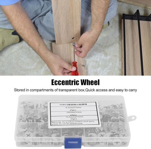 Cam Nut ، 75pcs Cam Nut Furniture Nut Wheel Gut Set 3 in-1 أدوات الأجهزة in Saudi Arabia