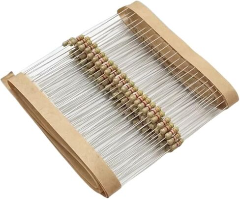 50pcs 1/2w 5 ٪ مقاومات فيلم الكربون 1R ~ 1M 100R 220R 1K 1.5K 2.2K 3K 4.7K 10K 22K 47K 100K 100 220 1K5 2K2 4K7 أوم (75K) in Saudi Arabia