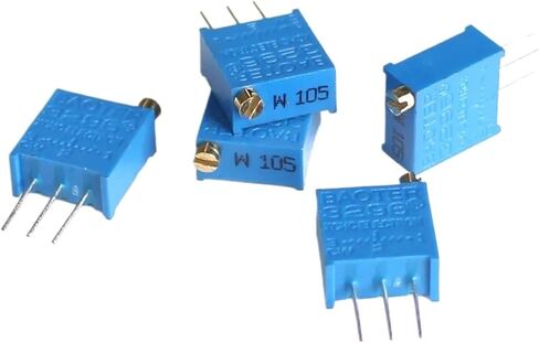 10PCS 3296W Trimmer Potentiometer 100R 500R 1K 2K 5K 10K 20K 50K 100K 200K 500K 1M 3296 Potentiometers Variable Resistor Kit(2K Ohm) in Saudi Arabia