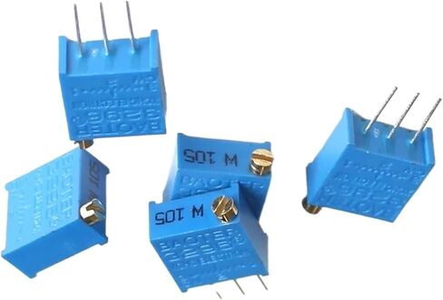 10PCS 3296W Trimmer Potentiometer 100R 500R 1K 2K 5K 10K 20K 50K 100K 200K 500K 1M 3296 Potentiometers Variable Resistor Kit(2K Ohm) in Saudi Arabia