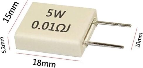 RX27-6 MPR BPR SLR 56 5WATT مقاومة الأسمنت غير الاستقرائي 0.015/0.22/0.25/0.33/0.47/0.5/0.68/0.75/0.82/100R J OHM ROUSTOR (0.033R 5W (5pcs)) in Saudi Arabia