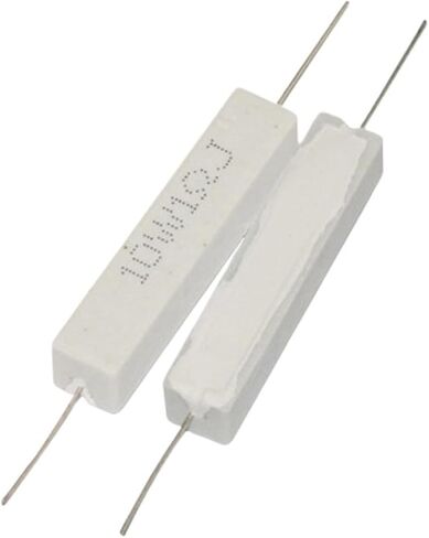 10pcs 10w المقاوم الأسمنت السيراميك 5 ٪ في حزمة 0.1R 0.22 0.33 0.5 أوم 6.8K 0.25R 0.5R 3R 27R 12R 100R المقاومات غير الحثية (6.8K) in Saudi Arabia