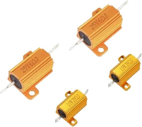 2PCS 10W 25W RX24 CASE Metal Shell Metal Case Aluminium Wirewound 0.1 ~ 10K 0.1 0.2 0.3 1 2 68 10 20 100 200 500 1K 10K OHM (0.43R) in Saudi Arabia