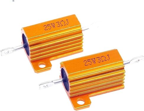 2PCS 10W 25W RX24 CASE Metal Shell Metal Case Aluminium Wirewound 0.1 ~ 10K 0.1 0.2 0.3 1 2 68 10 20 100 200 500 1K 10K OHM (0.43R) in Saudi Arabia