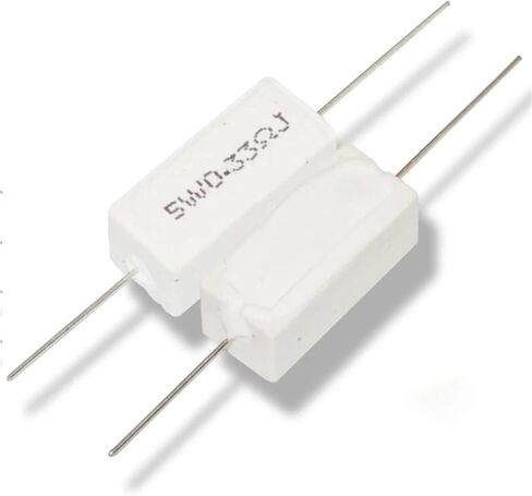 10pcs 5w 5 ٪ مقاومة مقاومة الأسمنت المقاومة 0.1 ~ 10k 0.1r 0.5r 1r 10r 100r 0.22 0.33 0.5 1 2 5 8 10 15 20 100 100 k 10k 10k (5.6r) in Kuwait