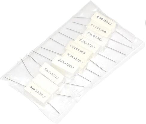 10pcs 5w 5 ٪ مقاومة مقاومة الأسمنت المقاومة 0.1 ~ 10k 0.1r 0.5r 1r 10r 100r 0.22 0.33 0.5 1 2 5 8 10 15 20 100 100 k 10k 10k (5.6r) in Kuwait