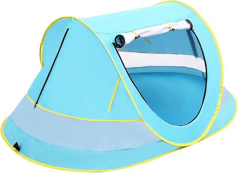 Mengersi Baby Beach Tent,Large Pop Up Beach Shade Sun Shelter for Girls Boys,Pop Up Mosquito Net Travel Tent Or Indoor Play Tent for Kids,UPF 50+ UV in Saudi Arabia