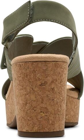 Clarks Women's Nerisa West Heeled Sandal, Navy Nubuck, 7 in Saudi Arabia