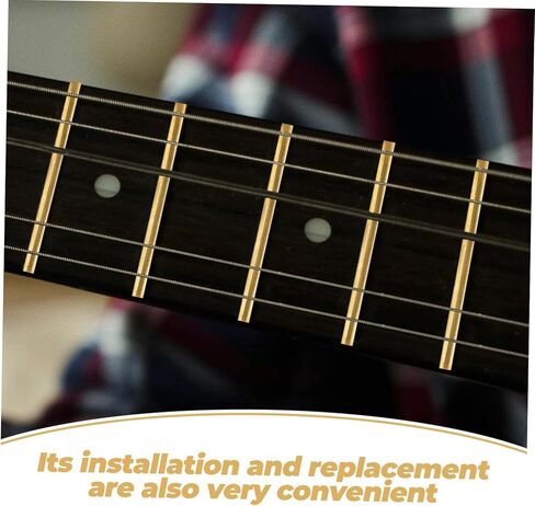 Toyandona 19pcs Guitar Guitar FRET WIRES FRET for GAITARS الكلاسيكية والكهربائية سهلة تشكيل إكسسوارات بديلة متينة لتحسين جودة الصوت in Kuwait