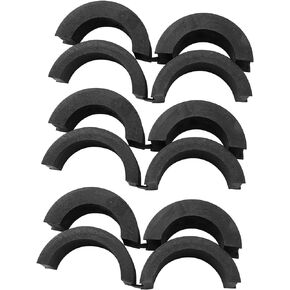 LQ Industrial 6pcs Bicycle Handlebar Shim Spacer 31.8 to 22.2/25.4 Non-Slip Durable Rubber Gasket for Mountain Bikes, Road Bikes Handlebar Gasket Adapter