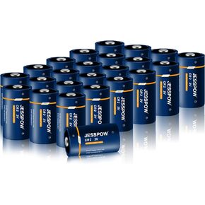 CR2 3V Non-Rechargeable Lithium Batteries, CR2 Battery for Golf Rangefinder, Alarm Systems, Motion Sensor, Smoke Detector, Flashlight, Camera 12 Pack