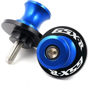 2pcs 8MM M8 X1.5 Motorcycle Swing arm Sliders Spools CNC Swing Arm Stand Screw, Fit with SUZUKI GSXR 600 750 1000 (Black)
