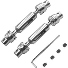 2PCS ShareGoo Metal RC Car Drive Shaft CVD Center Driving Shaft Dogbone 58-72mm Compatible with WPL HengLong 1/16 RC Military Truck Crawler Car