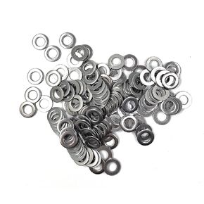 M6 Flat Washer, 6mm ID, 12mm OD, 1mm Thickness, 18-8 (304) Stainless Steel Flat Washers Flat Ring Washer, 150pcs (M6)