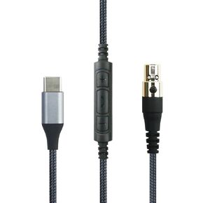 NewFantasia USB C Audio Cable Compatible with AKG K240 K240S K240MKII Q701 K702 K171 K271s K271MKII Pioneer HDJ-2000 Headphone, Compatible with iPhone 15/15 Pro, Compatible with iPad 10th/9th/Pro/Air