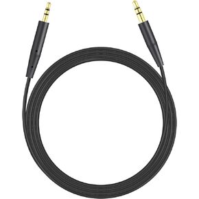 Sqrmekoko Replacement Inline Mic Remote Volume Control Audio Cable Cord Line for Bose SoundTrue Soundlink QC25 QC35 OE2 Headphoes with iPhone Devices(Blue MIC)