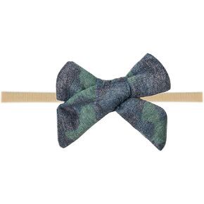 Copper Pearl Baby Bows Headbands for Baby Girls – Newborn Headband Bows, Infant Hair Bows for Baby Girl, Nylon Baby Girl Bows & Headbands, Camel in Kuwait
