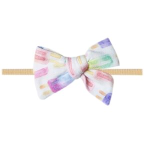 Copper Pearl Baby Bows: Stylish Headbands for Baby Girls, Premium Soft and Stretchy Baby Headbands, Perfect for Newborns, Trendy Designs - Bahama