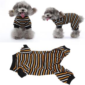 Dog Clothes Dog Pajamas Dog Onesie Surgery Recovery Suit Doggie Casual Jumpsuit for Shedding, Allergy, Anti Licking, Wound, Cone Alternative (S)