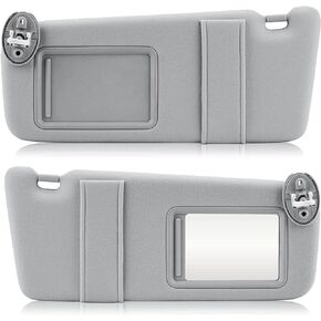 USTAR Beige Right Sun Visor Fit for Toyota Venza 2009-2016 with Vanity Lights 74310-0T022-A1
