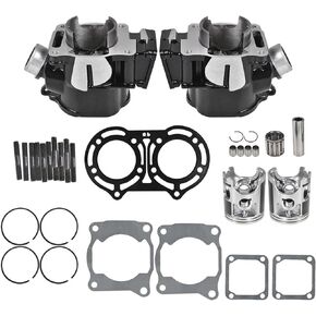 labwork 64mm Cylinder Piston Gasket Kit Replacement for Yamaha Banshee 350 YFZ350 2GU-11311-00-00 1987-2006